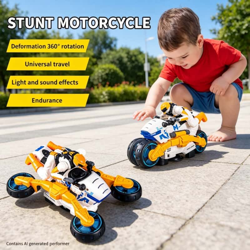 Kids Toys Electric - 전기 스턴트 변형 오토바이 어린이 장난감