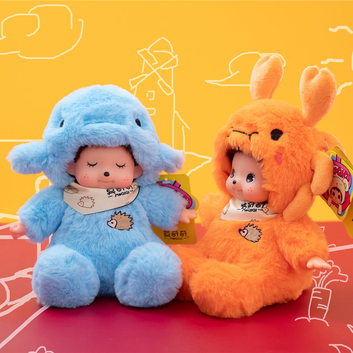 Kids Toys Movie - 18cm 모치치 비닐 얼굴 봉제인형, 돌고래,