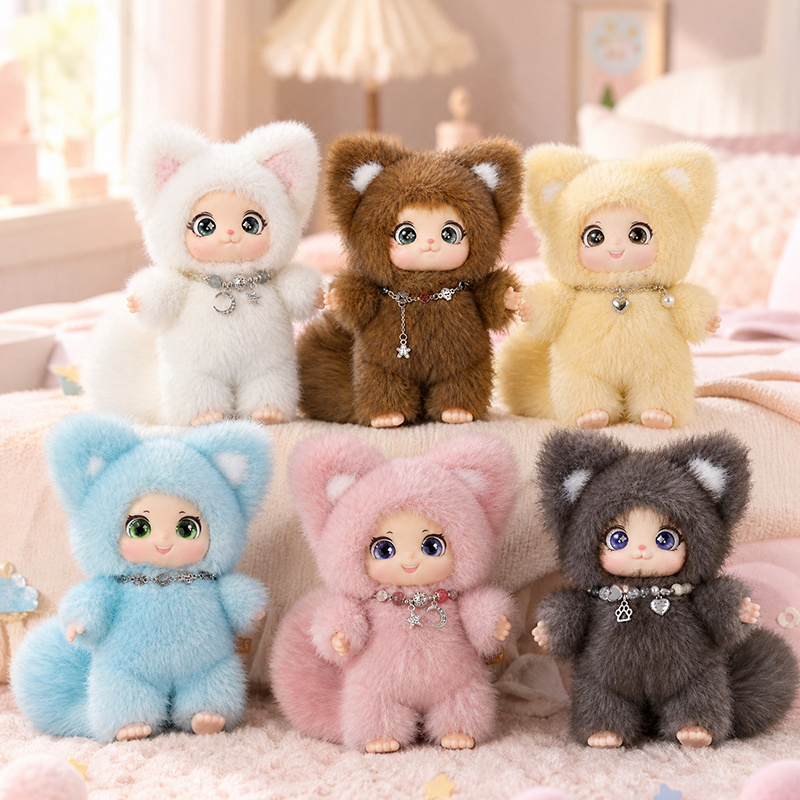 Kids Toys Movie - 18cm 새롭고 귀여운 가족 여우 플러시