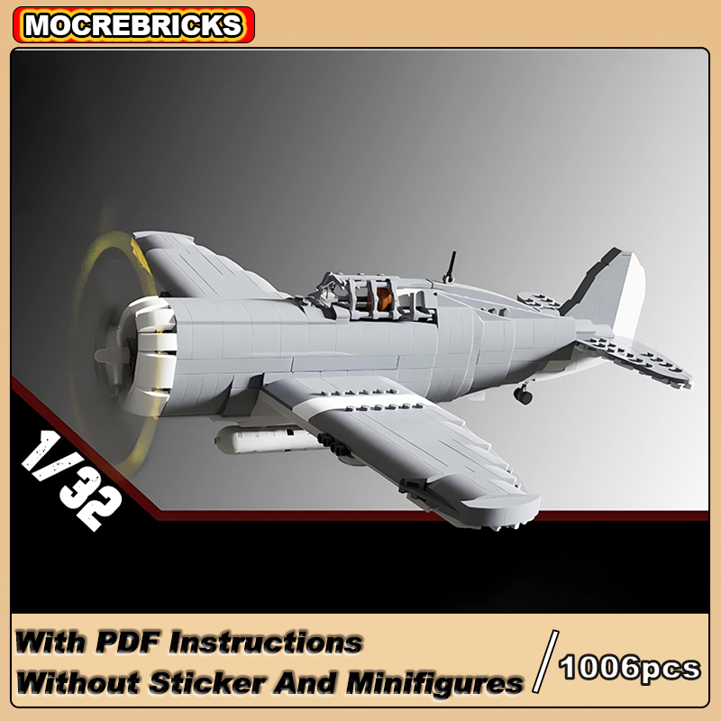 Top Kids Xmas Toys - 군사 전투 폭격기 P-47 썬더볼트 WW2