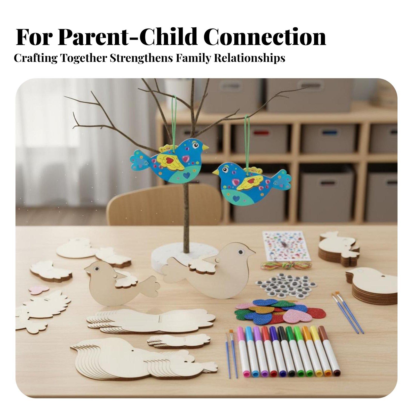 어린이용 DIY 나무 새 장식품 제작 키트 3D 퍼즐  - Kid Toys And Craft 리뷰 및 가격