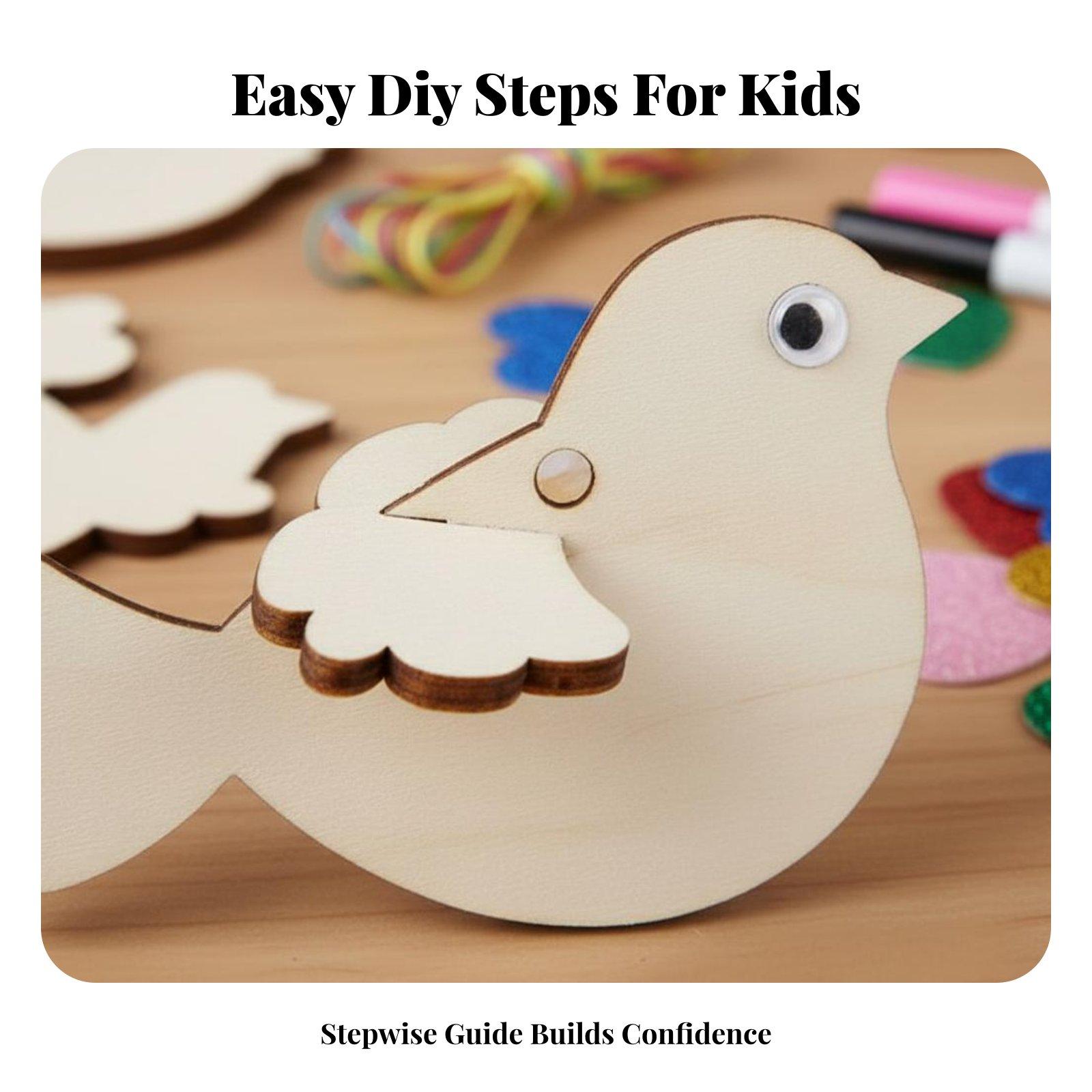 어린이용 나무 새 장식품 DIY 공예 키트 3D 퍼즐  - Kid Toys And Craft 리뷰 및 가격
