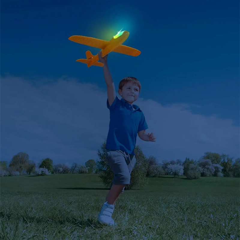 전기 거품 비행기 글라이더 손 던지기 비행기 LED 빛 - Kids Toys Electric 리뷰 및 가격