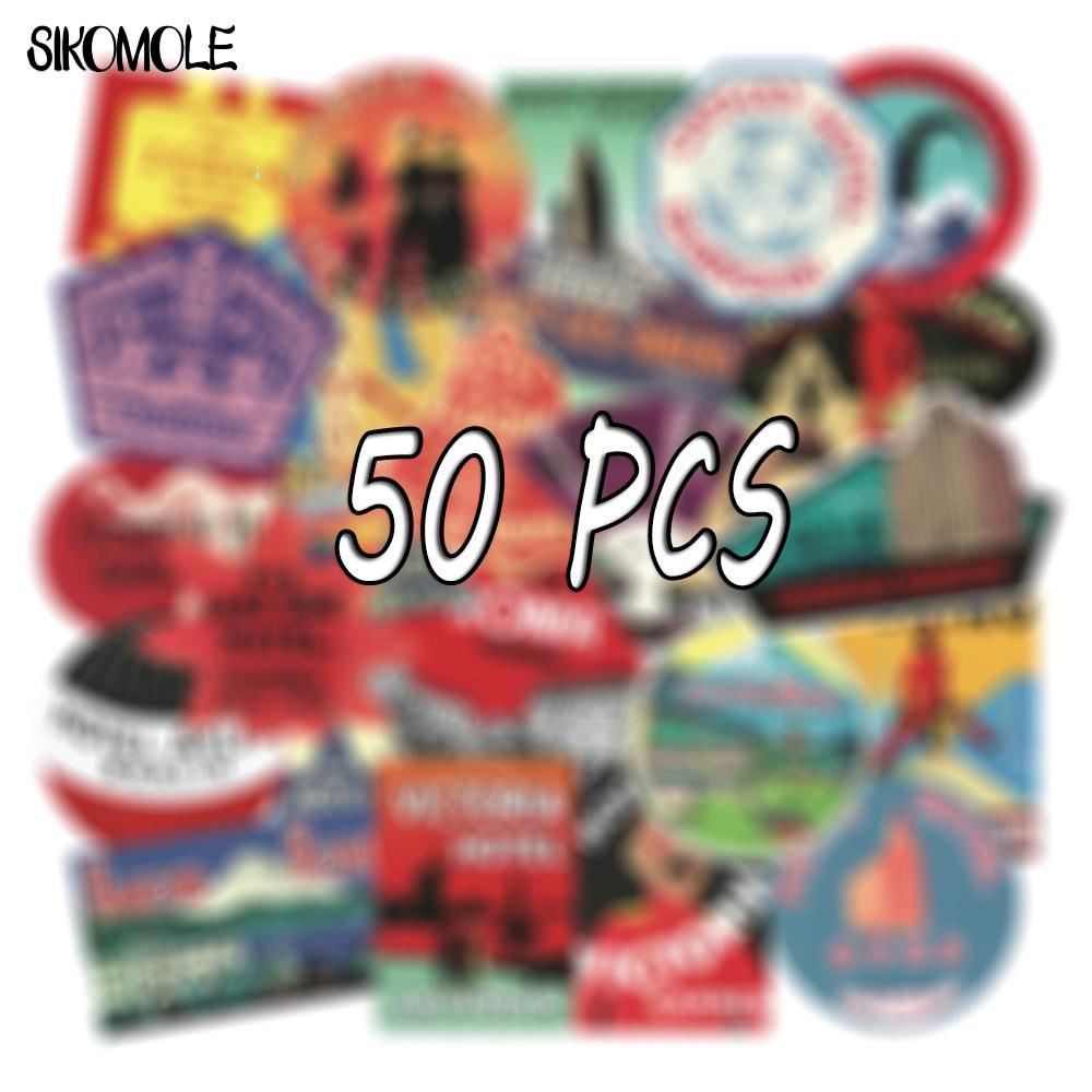 10/30/56PCS 멋진 여행 레트로 스티커 미적 국 - Kids Toys Brands 리뷰 및 가격