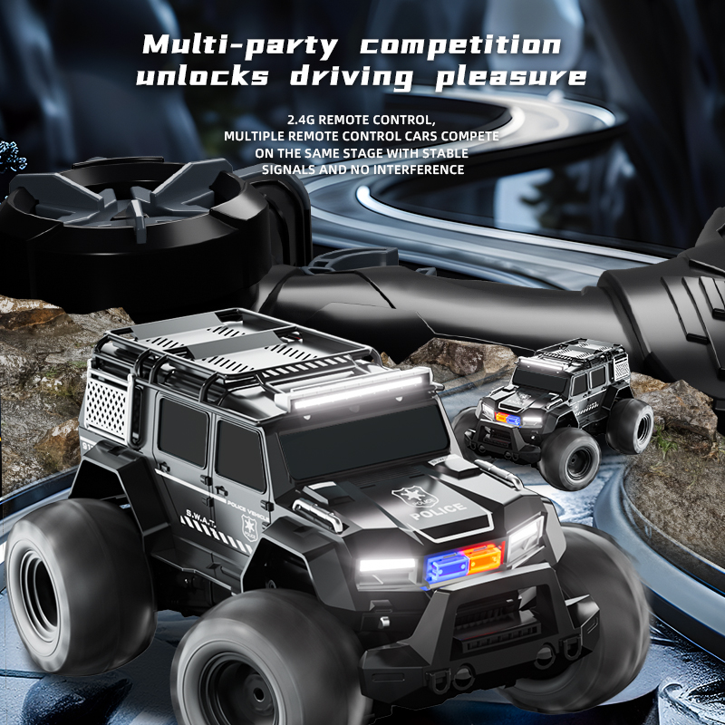 RC 경찰차 수륙양용 차량 2.4G 4WD 스턴트카 원 - Kids Toys Electric 리뷰 및 가격