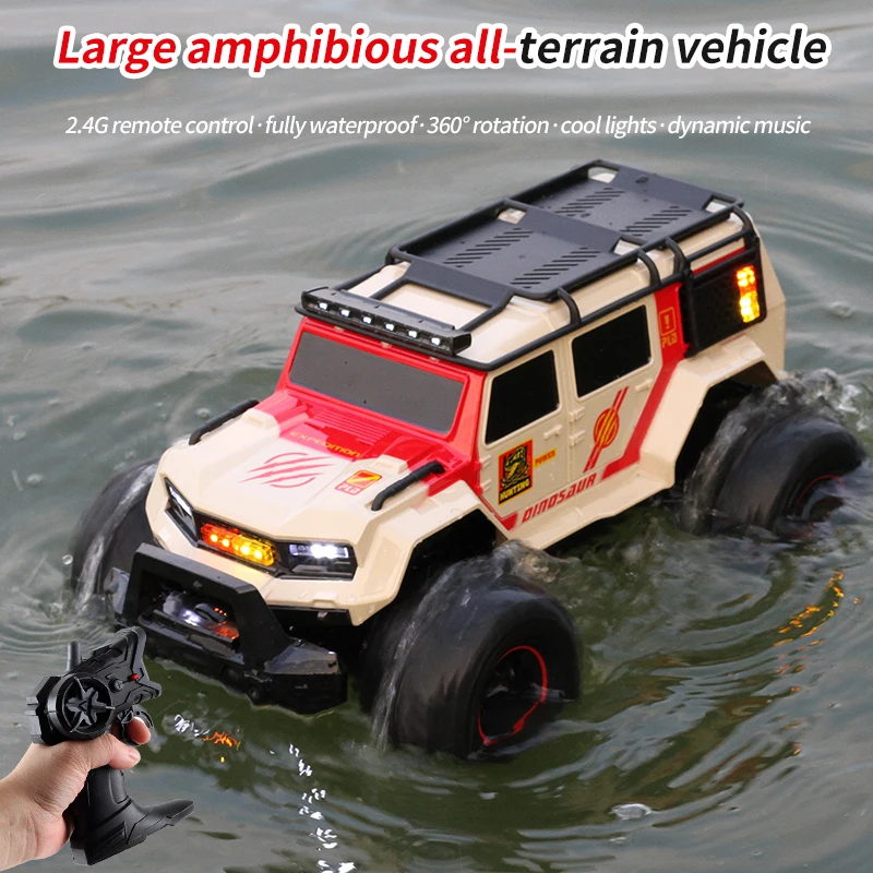 RC 경찰차 수륙양용 차량 2.4G 4WD 스턴트카 원 - Kids Toys Electric 리뷰 및 가격