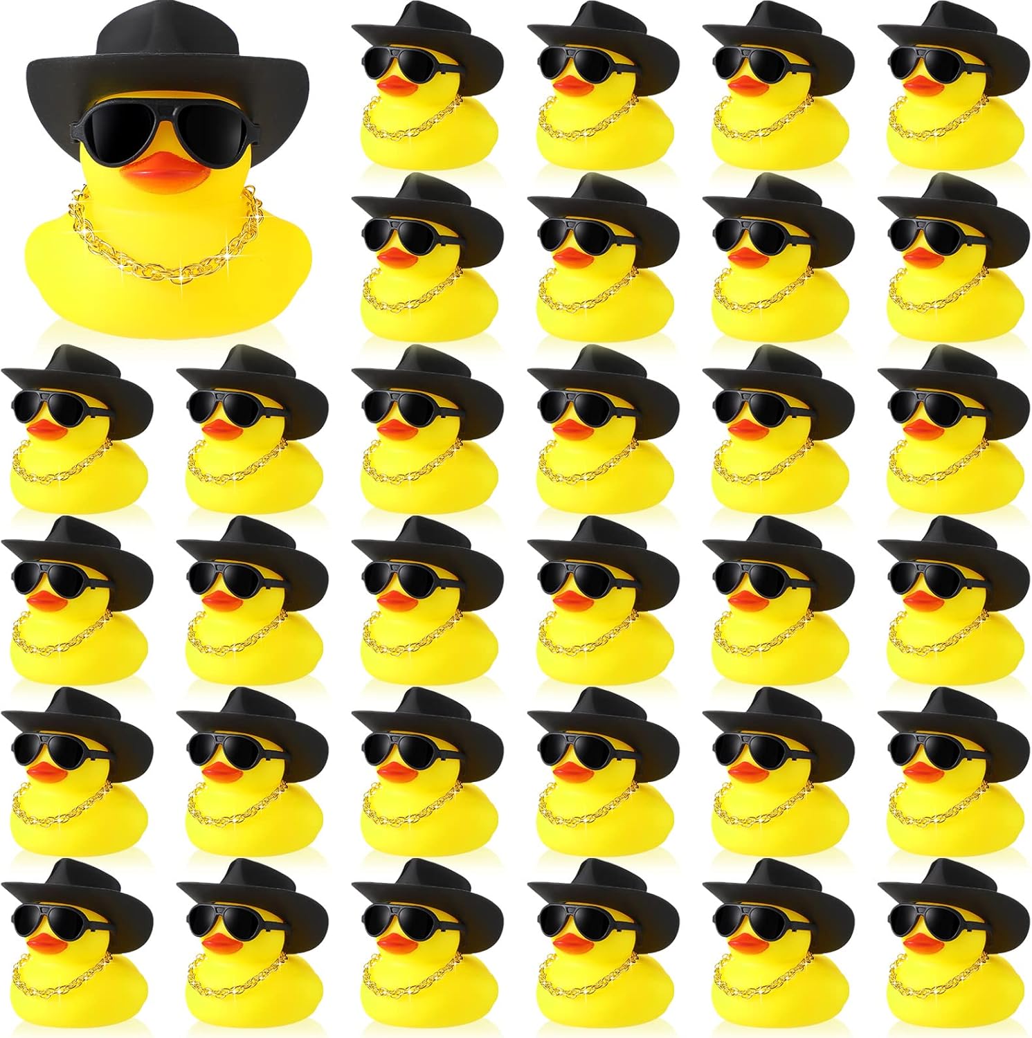 6/12/24개 카우보이 고무 오리 미니 노란 오리 목 - Rubber Duck Bath 리뷰 및 가격