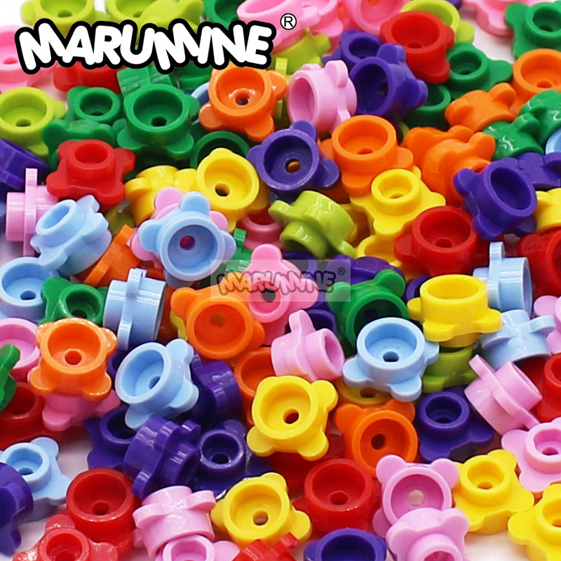 마루미네 200PCS MOC 1x1 라운드 4 꽃잎 꽃 - Kids Toys Brands 리뷰 및 가격