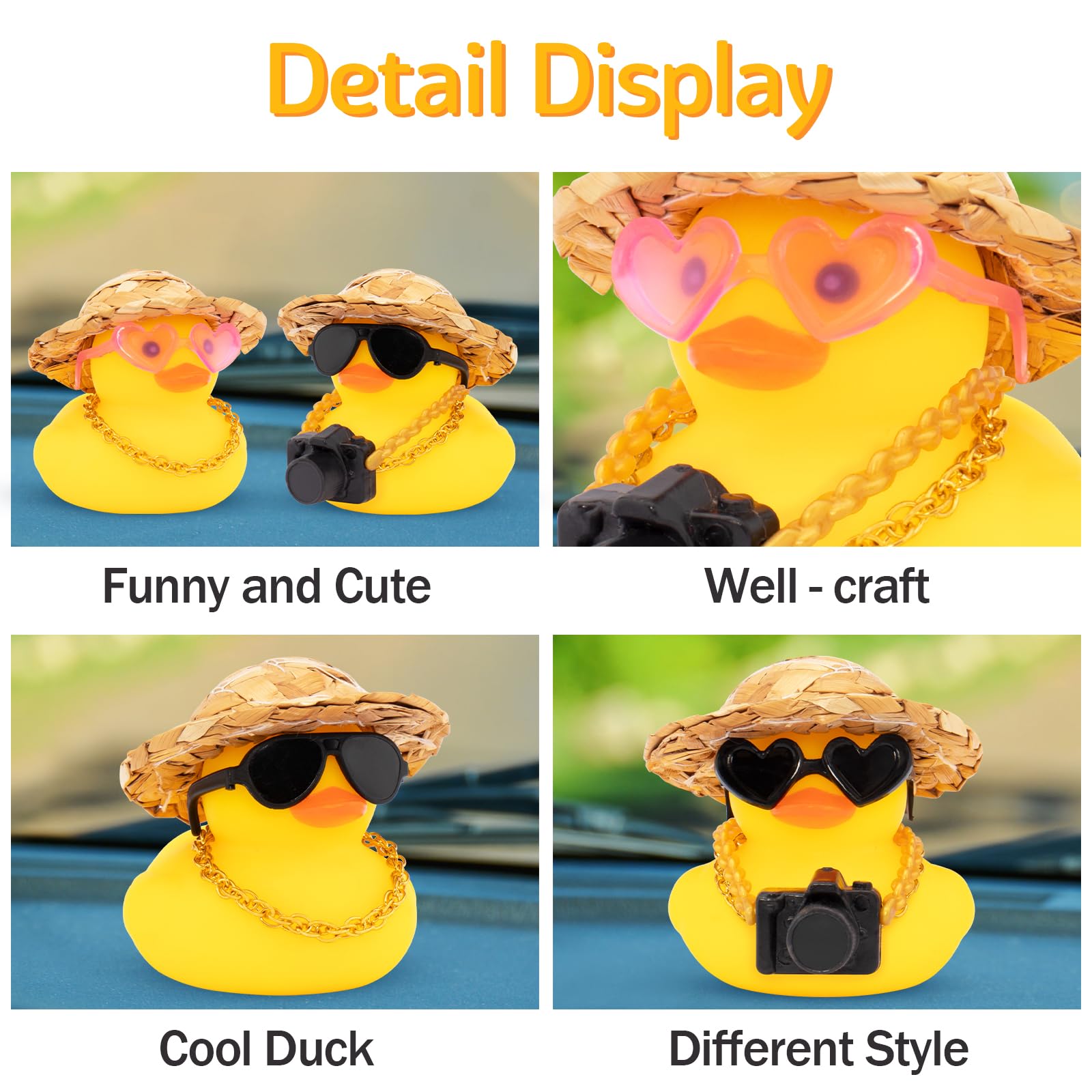10-100개 자동차 장식용 고무 오리, 대시보드용 고 - Rubber Duck Bath 리뷰 및 가격